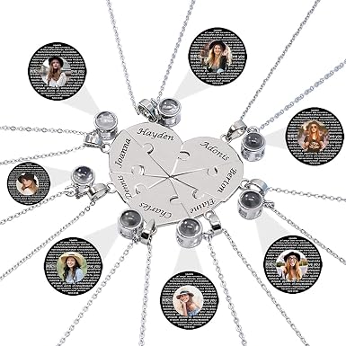 Best Friend Photo Projection Necklaces 