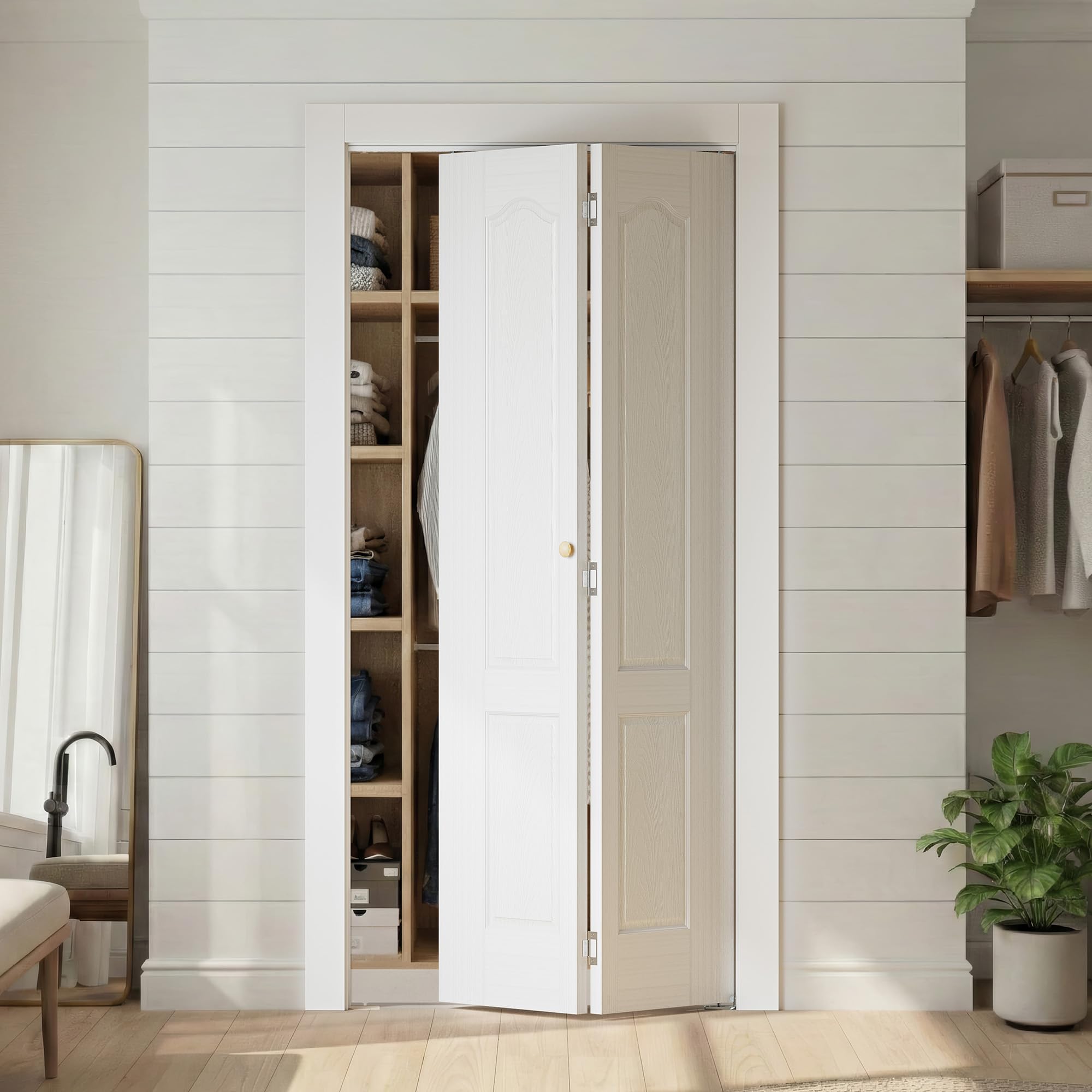 Photo 1 of SMARTSTANDARD 36"x80" Bifold Closet Door with Hardware