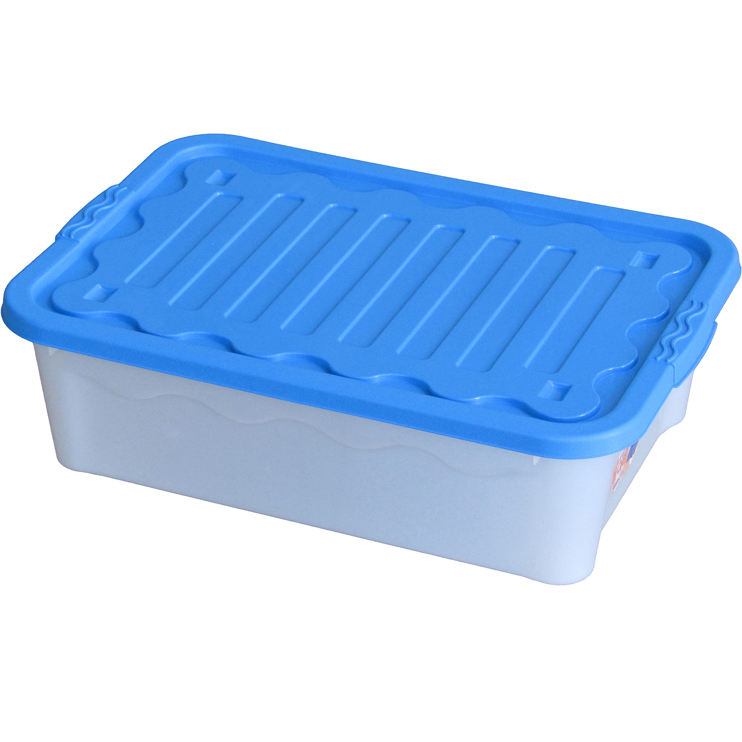 DUPLASTbox with lid L lt34 cm 60x40 h17 assorted colours