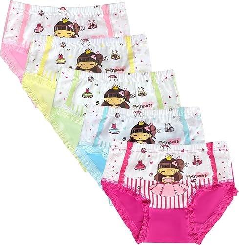 Toddler Soft Cotton Panties Little Big Girls Undies Colors Underpants Girls' Briefs Breathable Comfort Underwear