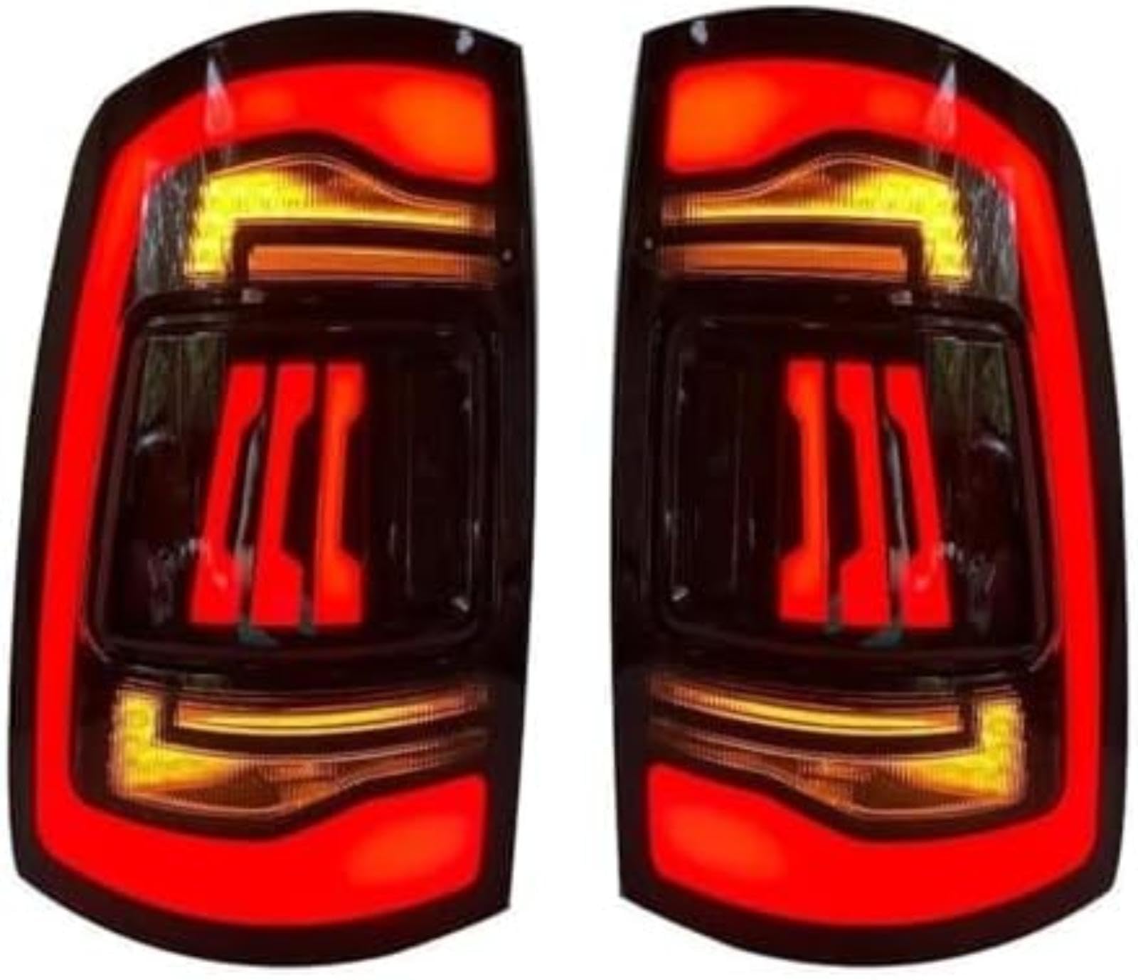 Dla DODGE, dla Ram 1500 2009-2019 Tylne lampy samochodowe Tylne światła Zespoły kierunkowskazów Lampka sygnalizacyjna lusterka bocznego (Type D White) Lampka (Type D White)