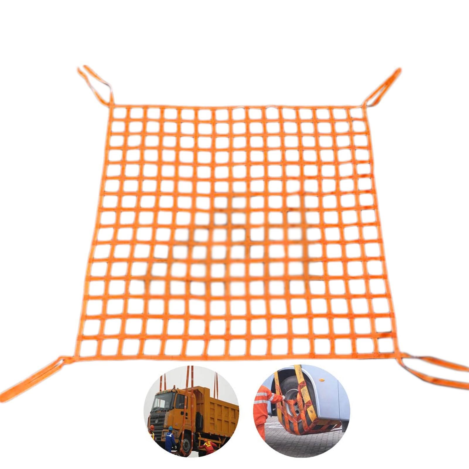 WQPMNYG Polyester Cargo Lifting Nets-Flat Sling Hoisting Net,Decorative Fences Garden Climbing Net,Lift Net for Industrial Loading and Unloading Tools,Load 0.3-3.5 Ton