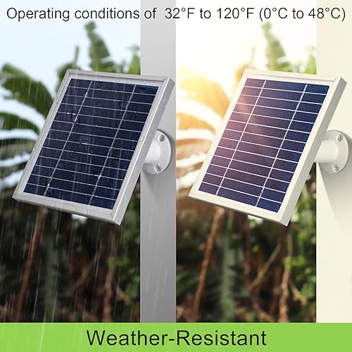 Miniatura 2 de Paquete de 3 cargadores de panel solar compatibles con Arlo Pro 5S 2KArlo Pro 4Arlo Pro 3Arlo Ultra 2Arlo UltraGo 2, con cable de carga magnético