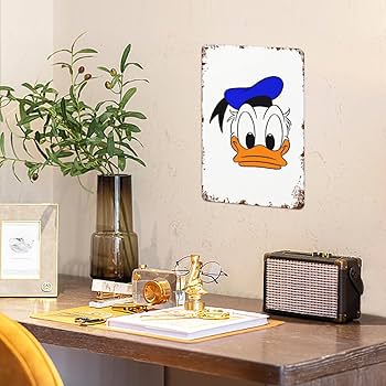 Amazon.co.jp: ドナルドダック ブリキ 看板 ブリキの絵 装飾鉄絵