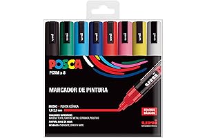PC-5M Medium Tip Paint Marker Set by Uni Posca