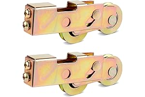 2pcs 1-1/4 Inch Sliding Patio Door Rollers, Sliding Door Tandem Roller Assembly...