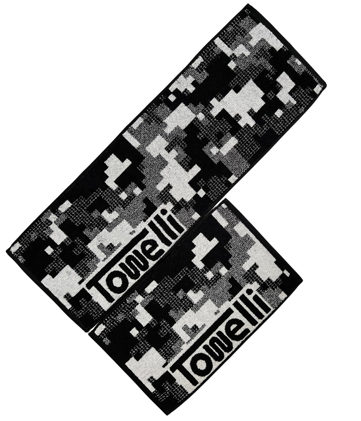 JWL Cotton Sports Towel, Quick Dry, Gym for Running, Travel, Beach, Swimming, Camping Hiking, Soft Absorbent Fitness (BLACK, 30X50CM, CAMO)