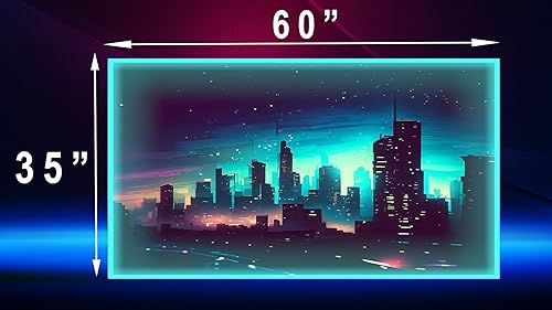 Miniatura 2 de Alfombra de Área de Juegos con Bordes de Luz LED RGB (3x5 Skyline) Alfombra de Dormitorio Tapete de Piso Decoración de Juegos Alfombra de