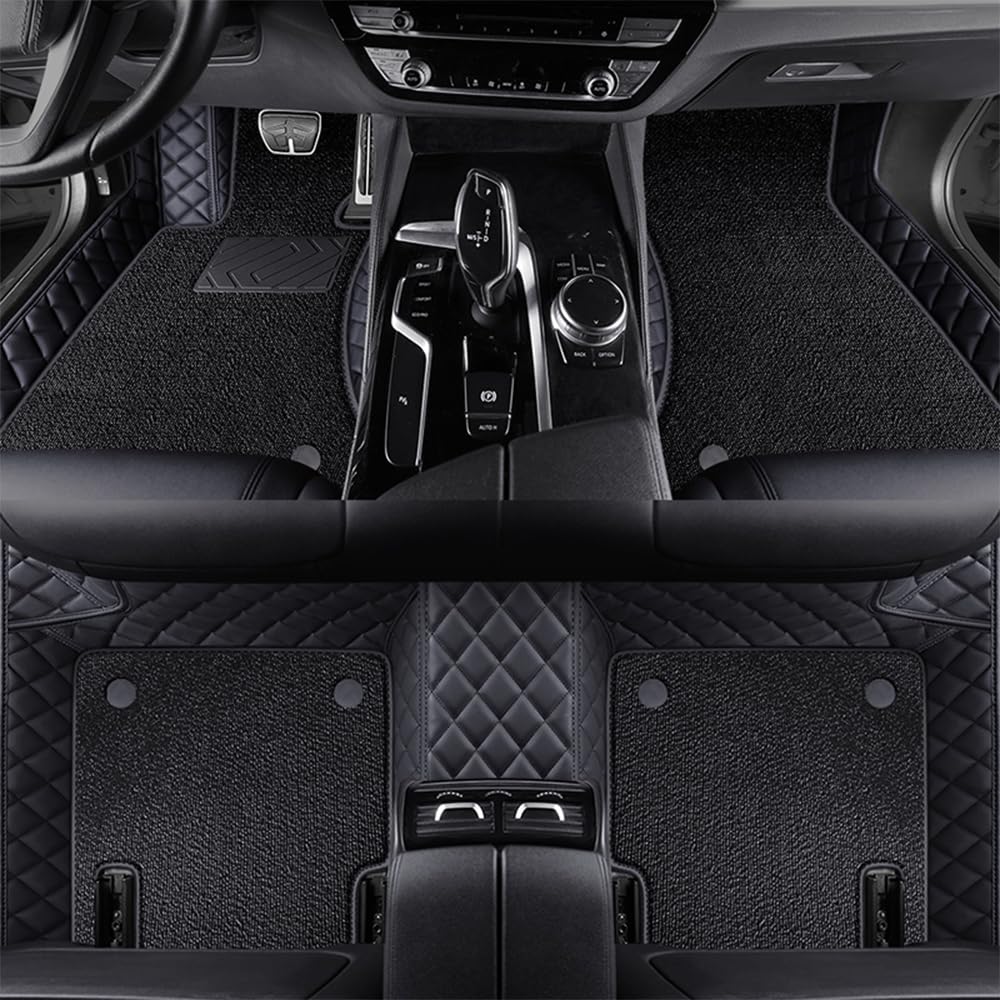 MZYRZ Car Floor Mats for Mercedes-Benz S Class 4seats 2014 2015 2016 2017 2018 2019 2020 All Weather Full Covered Car Floor Liner Mats Wear-Resistant