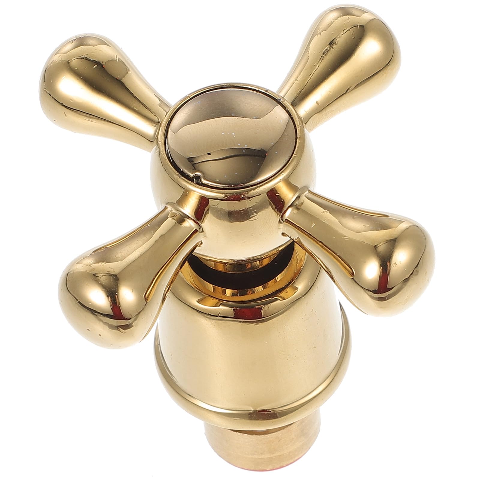 Collbath Manija De Grifo Cruceta Para Agua Fría Y Caliente Estilo Victoriano Repuesto De LatóN Para Cocina Y BañO 2.44X1.06X1.06 Pulgadas