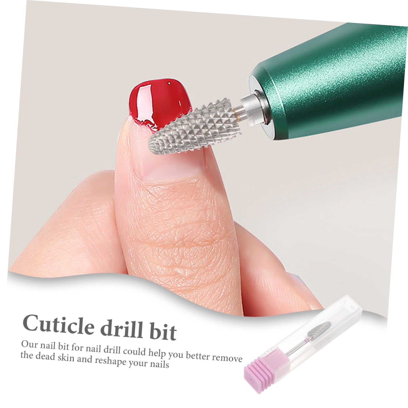 Didiseaon 5 Piezas exfoliante broca para cutículas para taladro de uñas cortaúñas para puntas de uñas gel cuidado de uñas pintauñas taladradora brocas para manicura broca de uñas de manicura