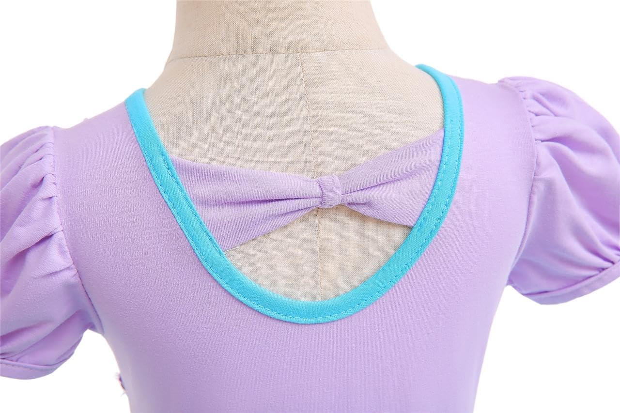 Lito Angels Princess Mermaid Ballerina Costume Ballet Leotard with Tutu Dress for Baby Girls Fancy Dance Wear Outfit Age 18-24 Months (Tag Number 90) - Image 4