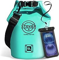 Vista 26 de STOVER 5/10/25/30/40/55L Waterproof Dry Bag- Roll-Top Backpack w/Phone Case- Kayaking, Hiking, Camping, Boating- Men/Women