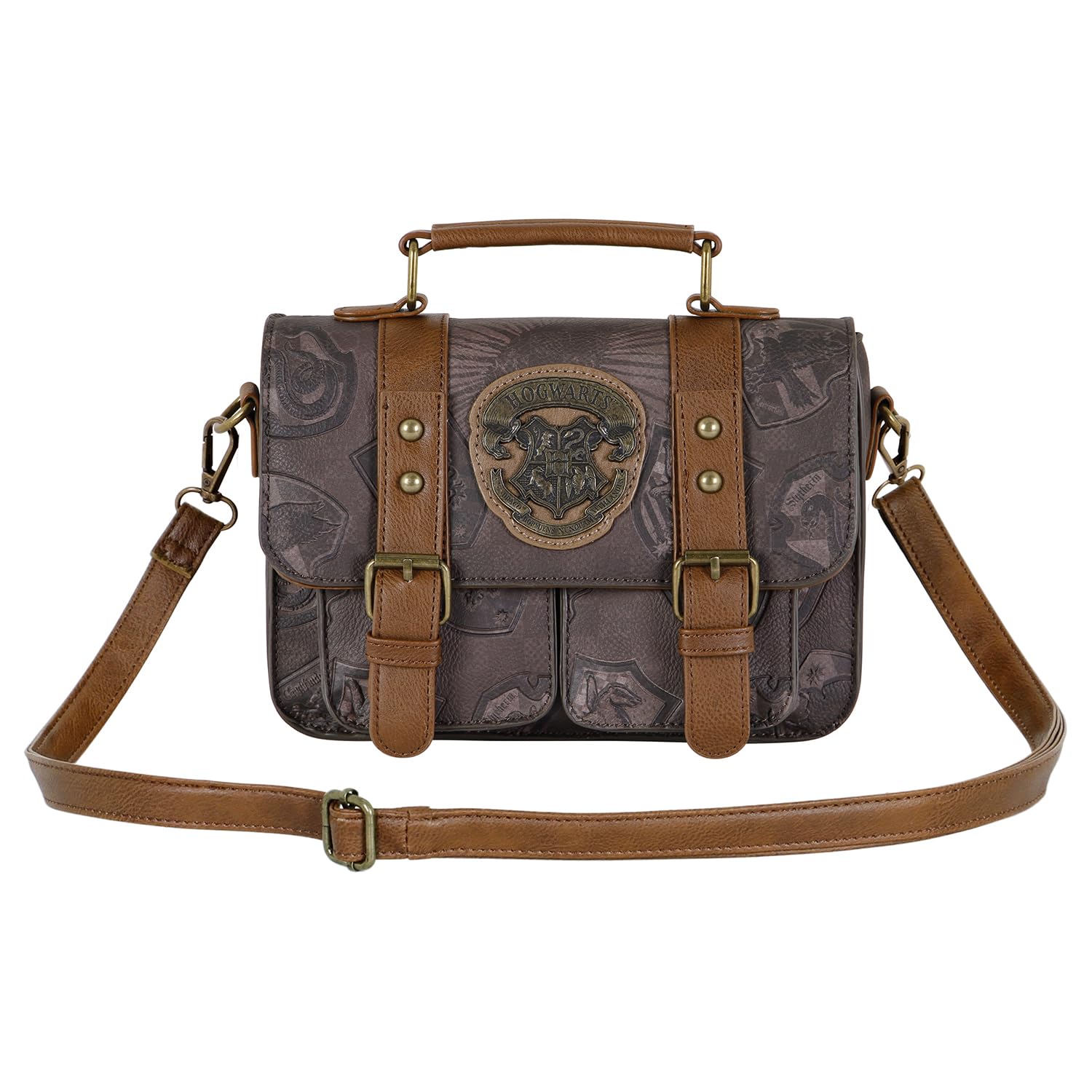 Harry Potter Pride -Mała Torebka na Ramię Satchel, Brązowa, 23 x 19 cm