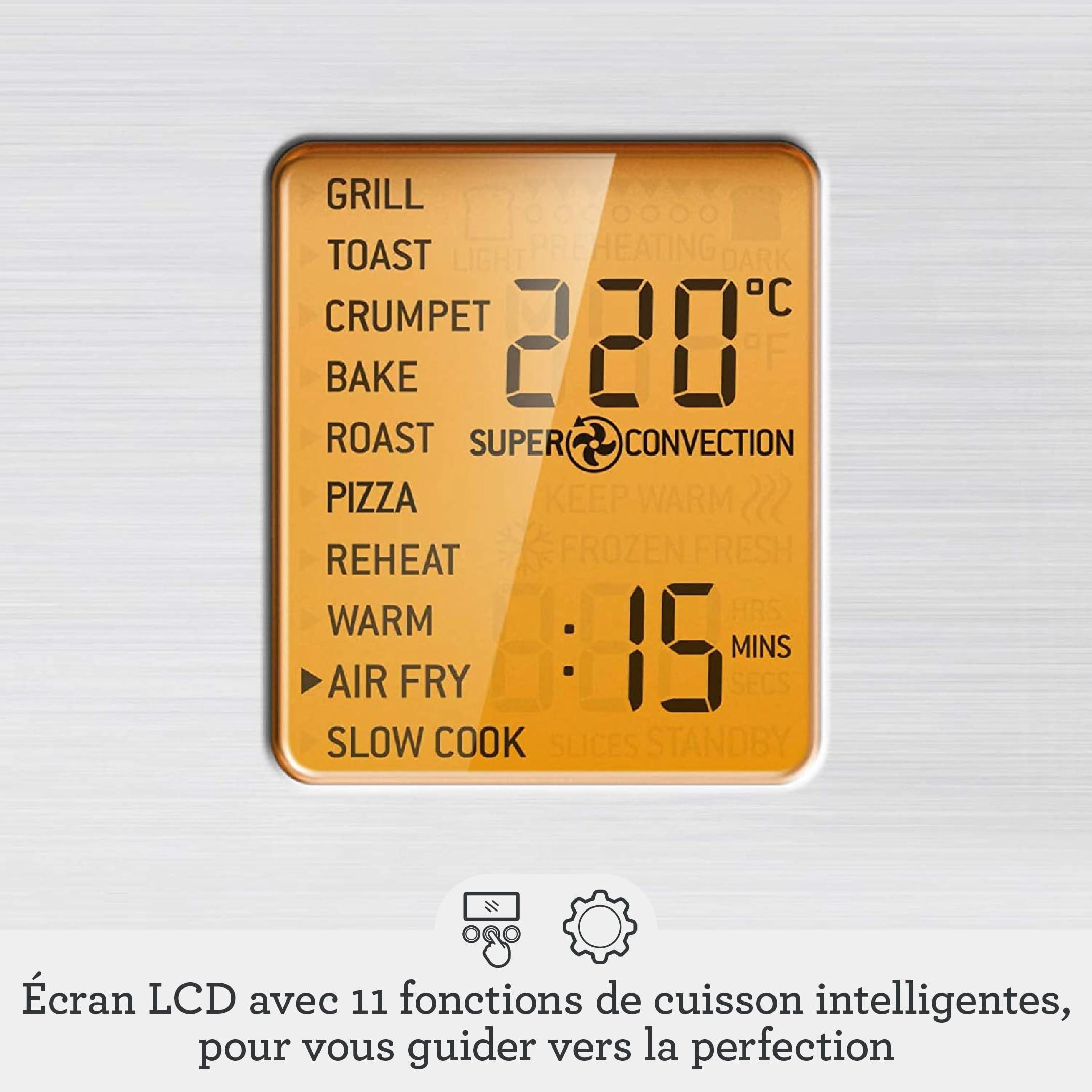 Sage - The Smart Oven Air Fryer - Oven Air Fryer - Toasting, Grilling, Baking, Roasting, Reheating and Slow Cooking, Brushed Stainless Steel