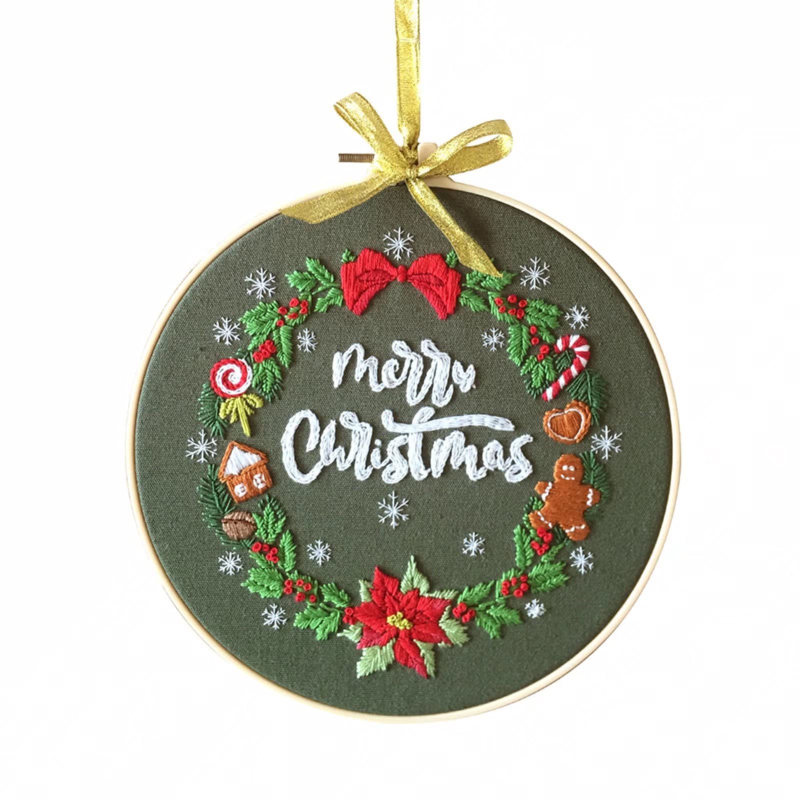 Gnomo e Albero di Natale 34x92cm - Splendido kit da ricamo. Acquista qui