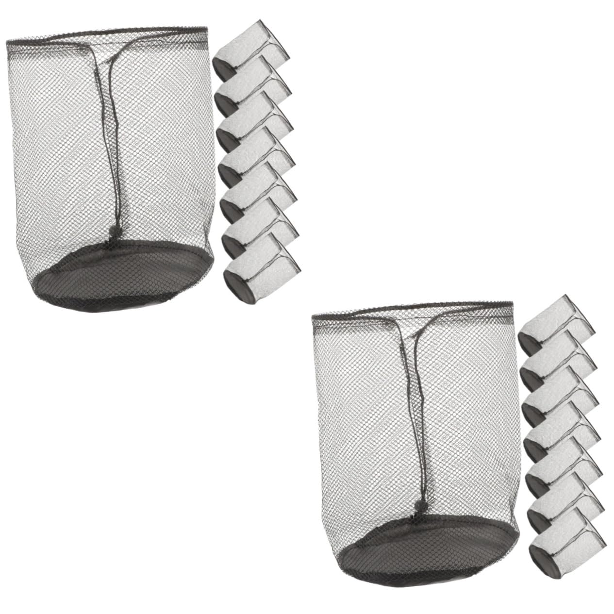 VILLCASE 2sets 8pcs Cone Organizer Mesh Storage Bags for Outdoor Sports Portable Cone Carrier with Drawstring Design Versatile Storage for Soccer Yoga and Daily Use 8pcs*2