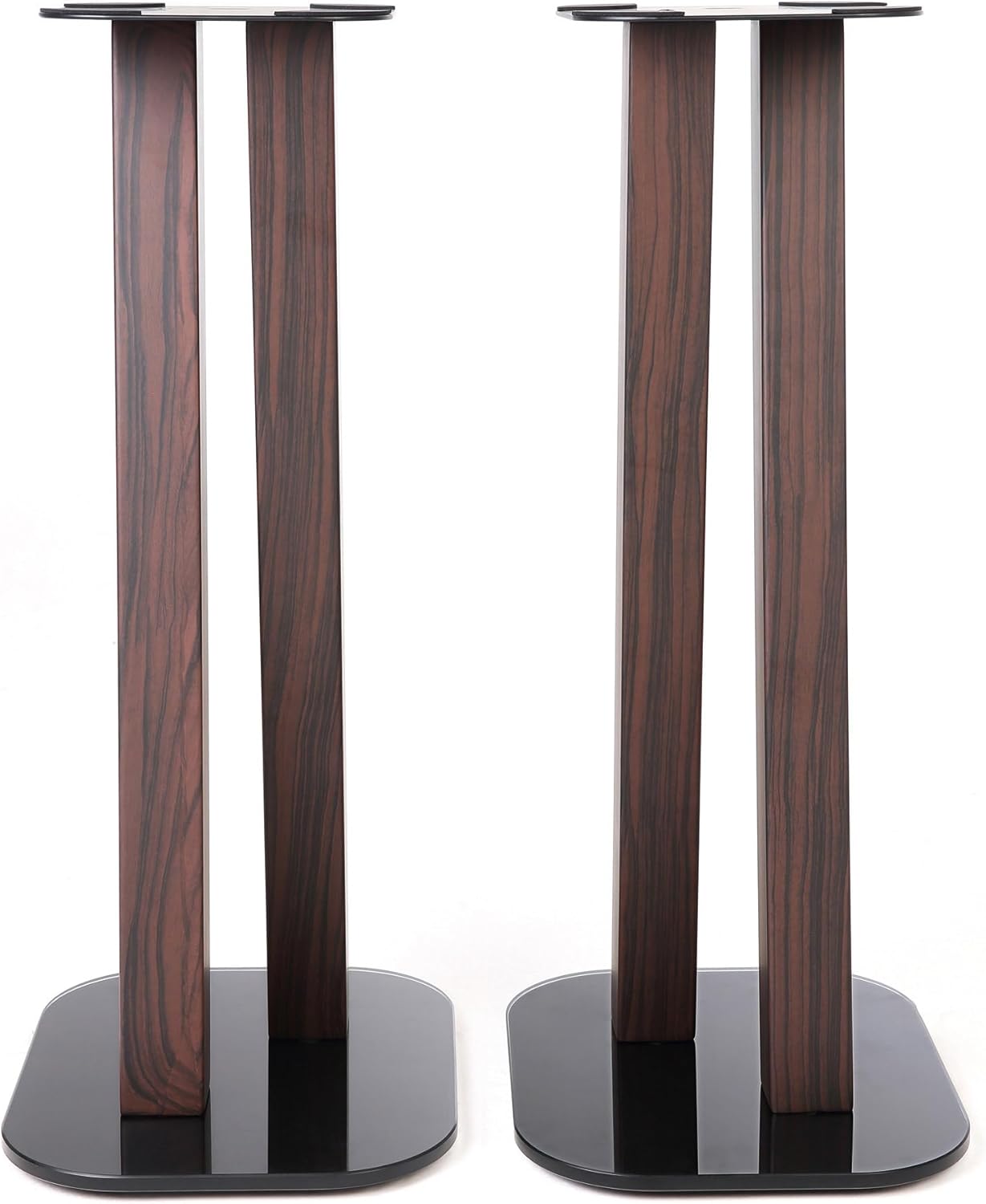 EXIMUS One Pair Fixed Height Universal Speaker Floor Stands - Espresso - 600 Series - Image 4