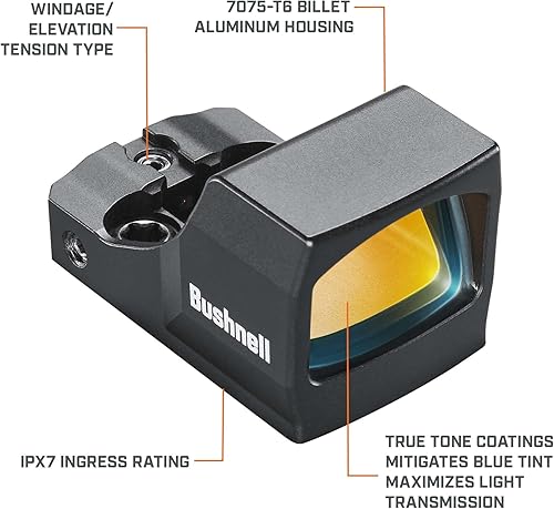 Miniatura 3 de Bushnell Mira refleja compacta, RXC-200, FMC 6 MOA Red Dot