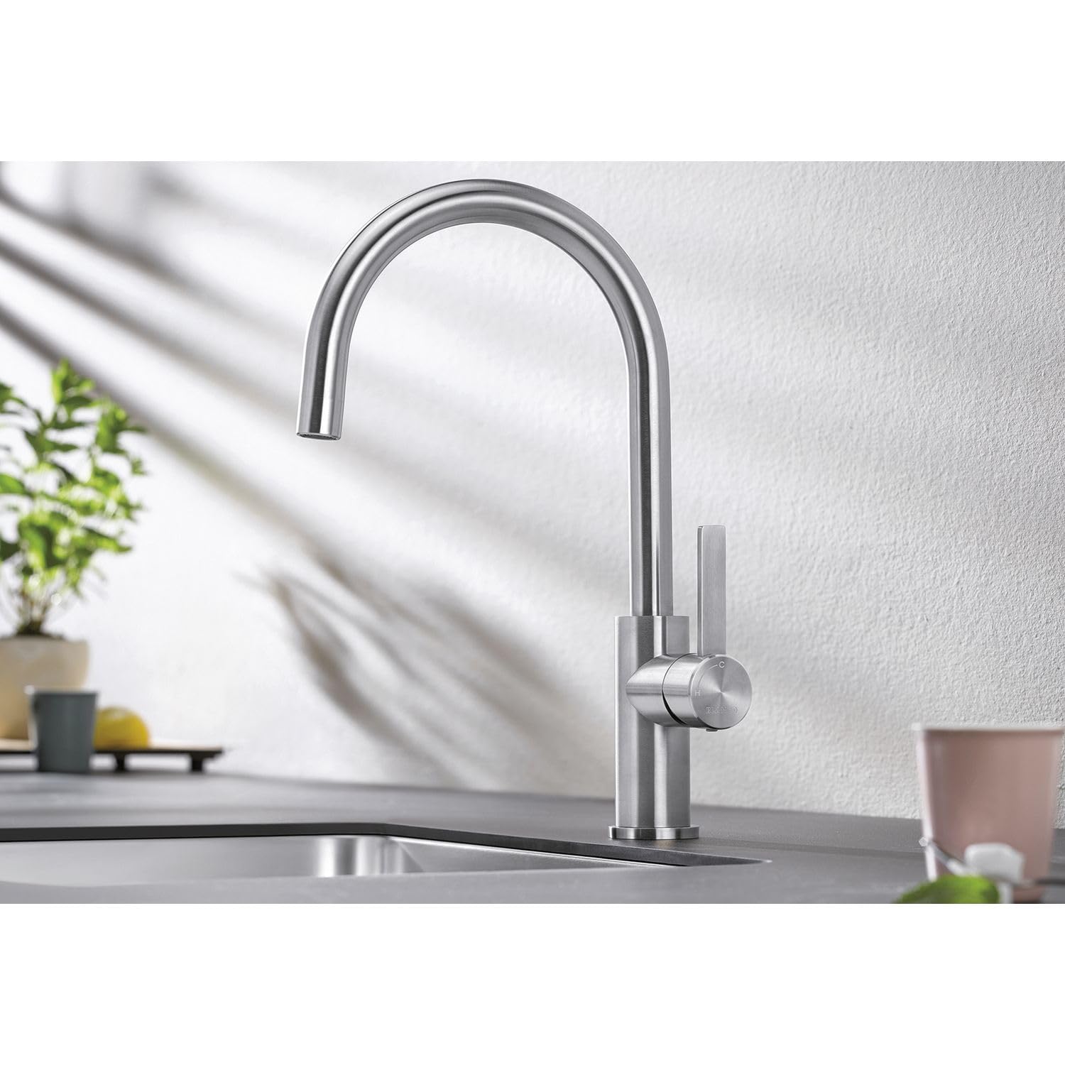 BLANCO 523120 Candor Rubinetto da Cucina in Acciaio Inox Spazzolato