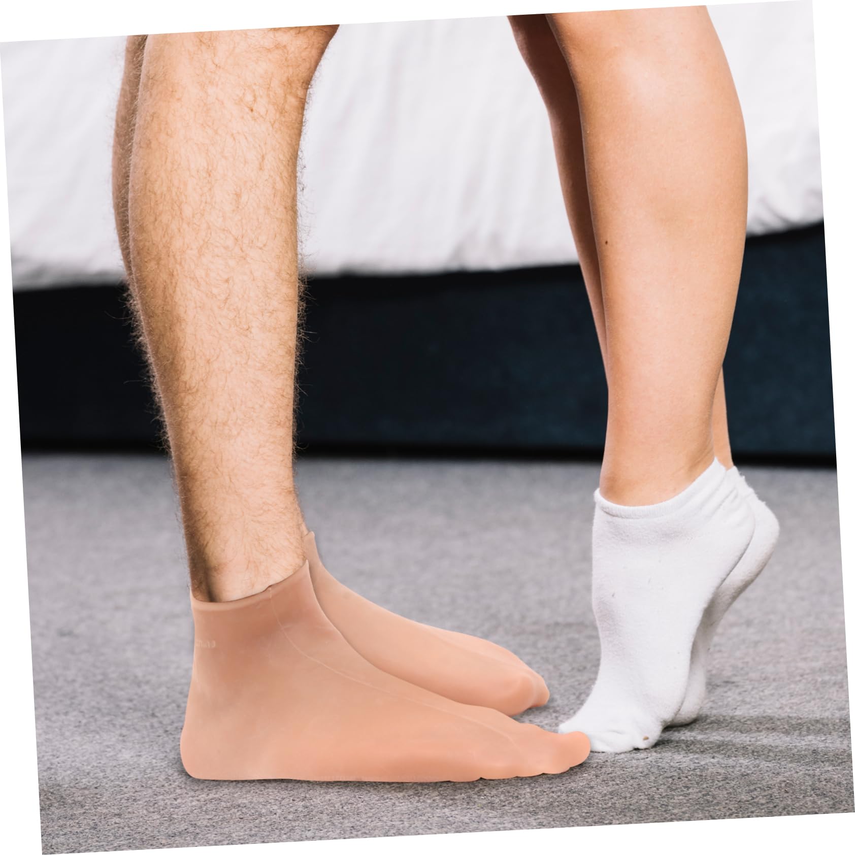 SHERCHPRY 4 Paare Feuchtigkeitsspendende Peeling Socken Elastische Spa Socken für Rissige Füße Hautfreundlich Waschbar und Wiederverwendbar Xl für Damen und Herren Langlebige Fußpflege