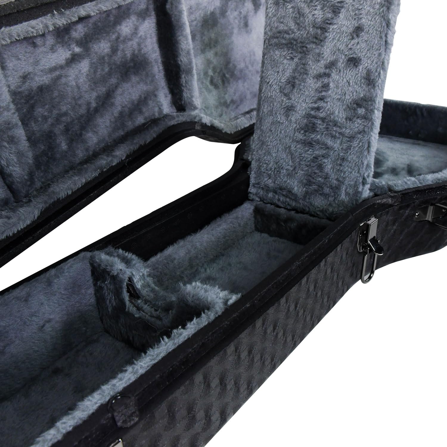 Chord Custodia per chitarra elettrica in EPP | Custodia rigida leggera per chitarra con interno imbottito in peluche, supporto per il collo e sicurezza bloccabile per chitarre Fender, Squier
