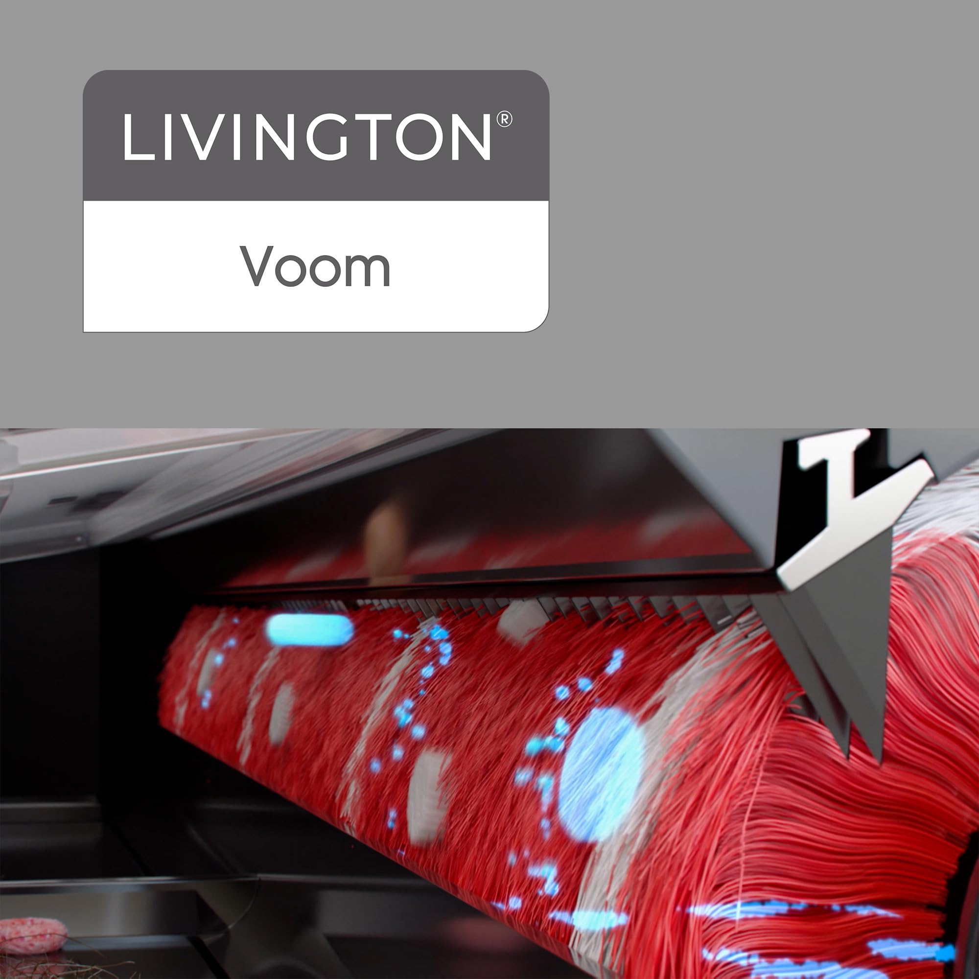 Livington Voom - Turbo Akku-Besen - elektrischer Akkubesen kabellos - Akku Kehrer mit selbstreinigender Bürstenrolle - Elektrobesen für Hartböden, Teppiche & Fliesen - für eine gründliche Reinigung