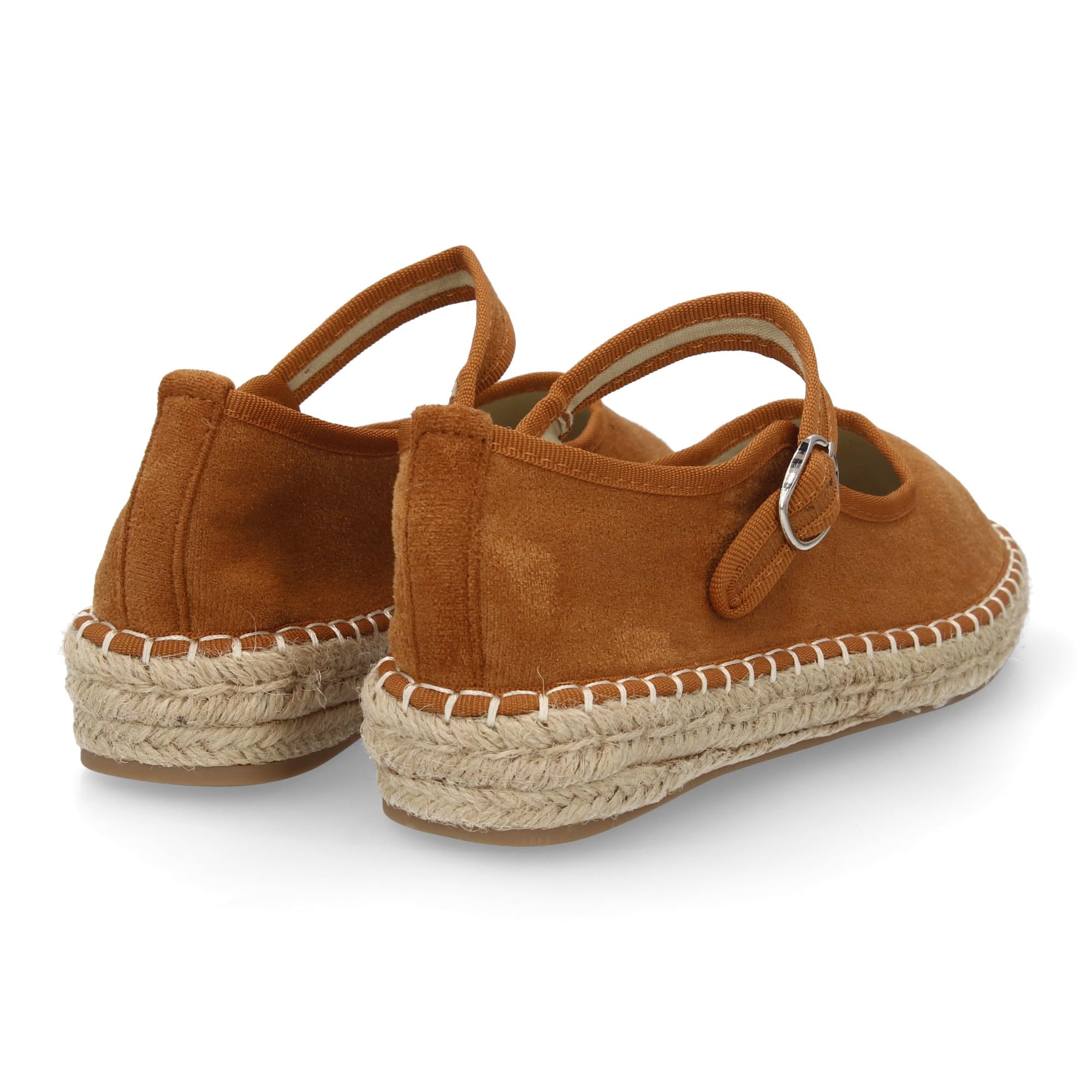 shoes&blues.es Bailarina Alpargata de Mujer con Yute, Comodas, Diseno Moderno con Punta Redonda y Cierre de Hebilla para un Ajuste Comodo, Ideales para Primavera-Verano.
