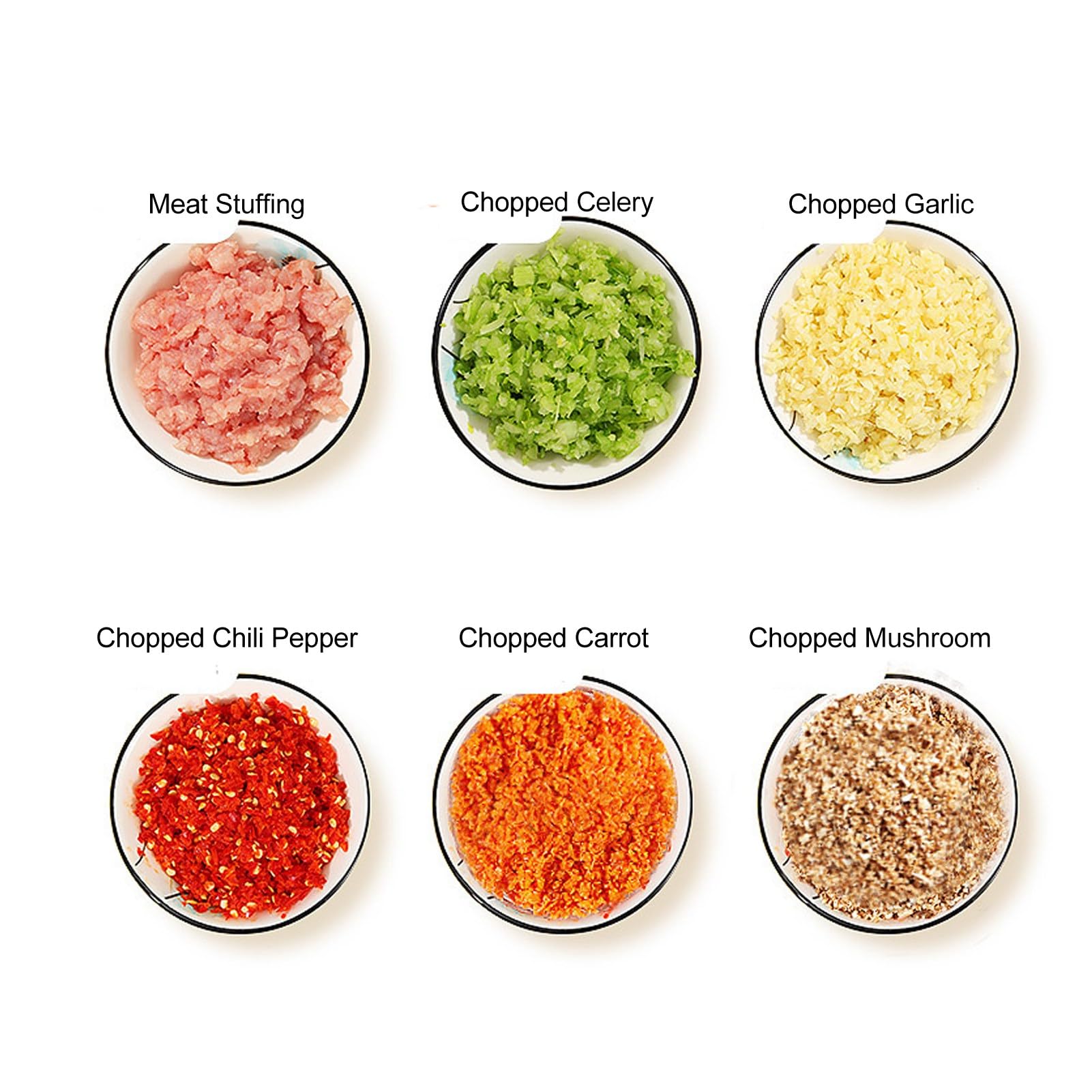 Mini Picadora de Alimentos, Procesador de Alimentos para Bebés Profesional Portátil para Alimentos para Bebés para Cocina para Chile para Carne
