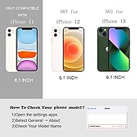 Vista 3 de FABSPARK - Funda para iPhone 11, diseño simple, marco ondulado, estética, silicona suave, color beige