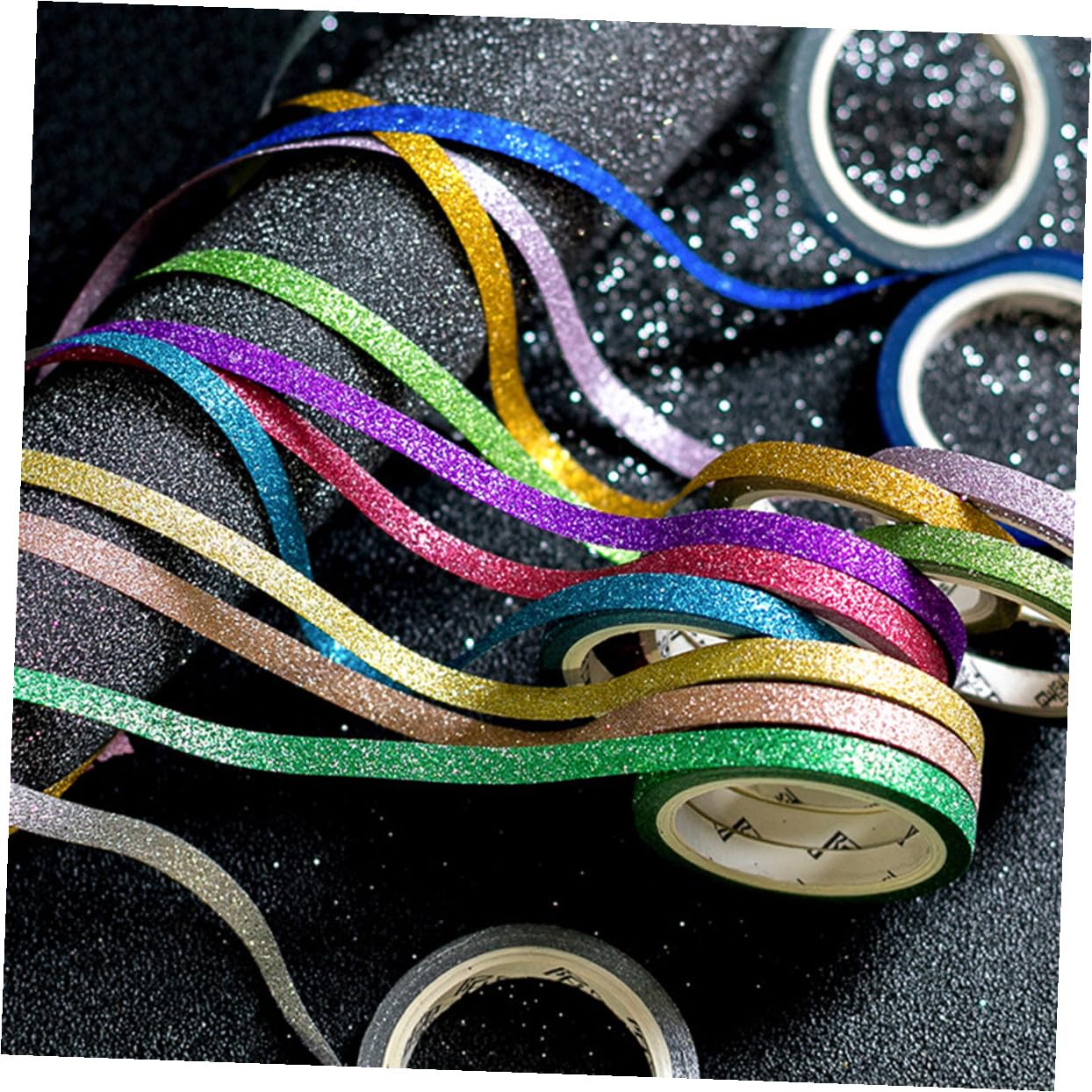 SHINEOFI 36pezzi Glitter Washi Tape Decorativo Nastro Adesivo Per Album Fotografico Scrapbooking e Pianificazione Abbellisci Oggetti e Regali Con Vivaci e Fantasie Uniche