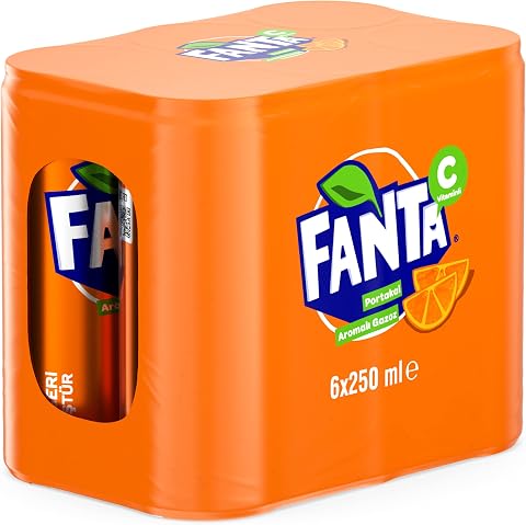 Fanta Portakal Aromalı Kutu 6x250 ml