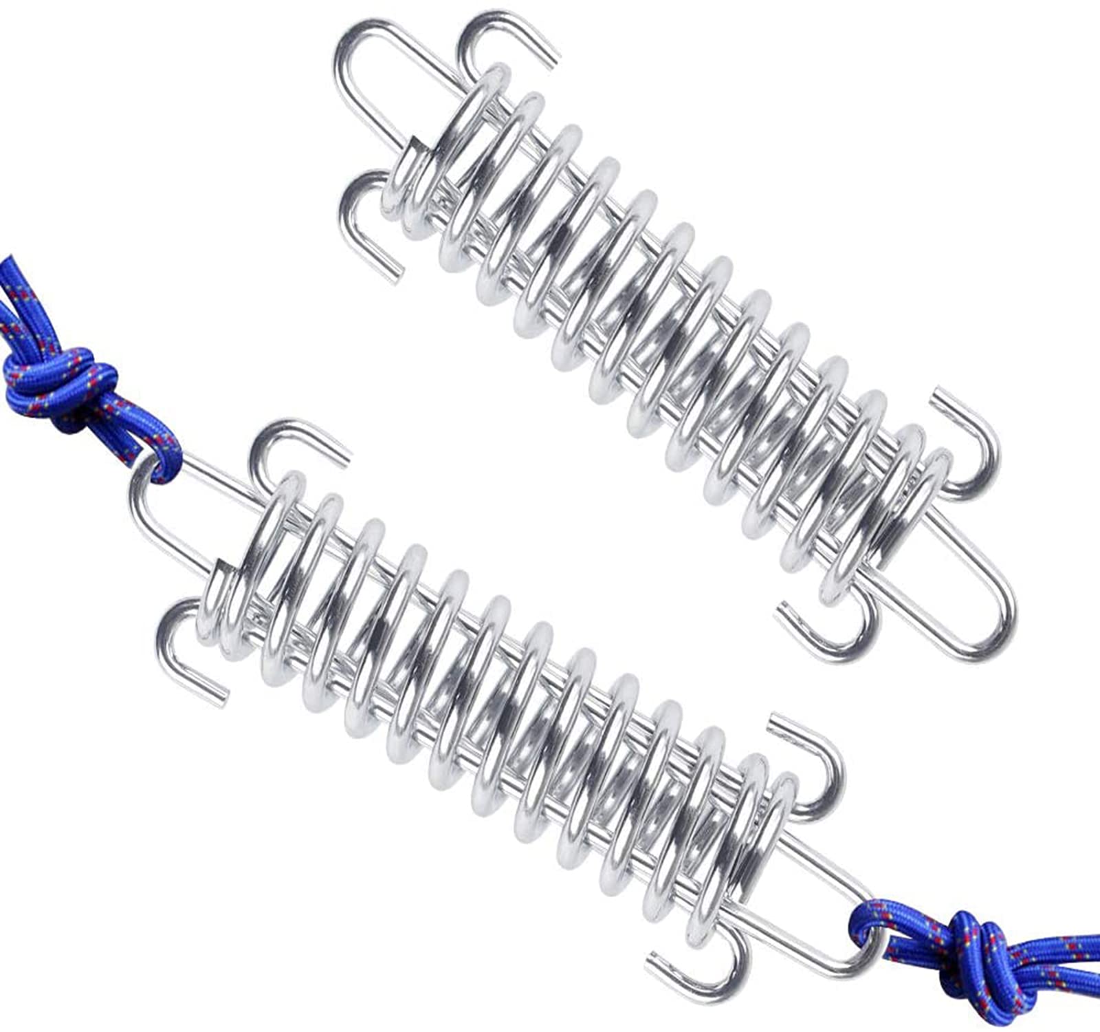 4 Fibbie A Molla Per Tenda Da Campeggio - Gancio Elasticizzato In Acciaio Nichelato - Foto 4