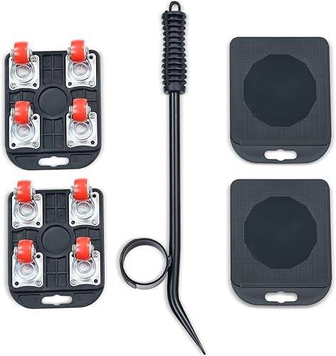 Juego de deslizadores para electrodomésticos con brazo de palanca deslizadores de muebles resistentes para remarcar o limpiar motores de muebles