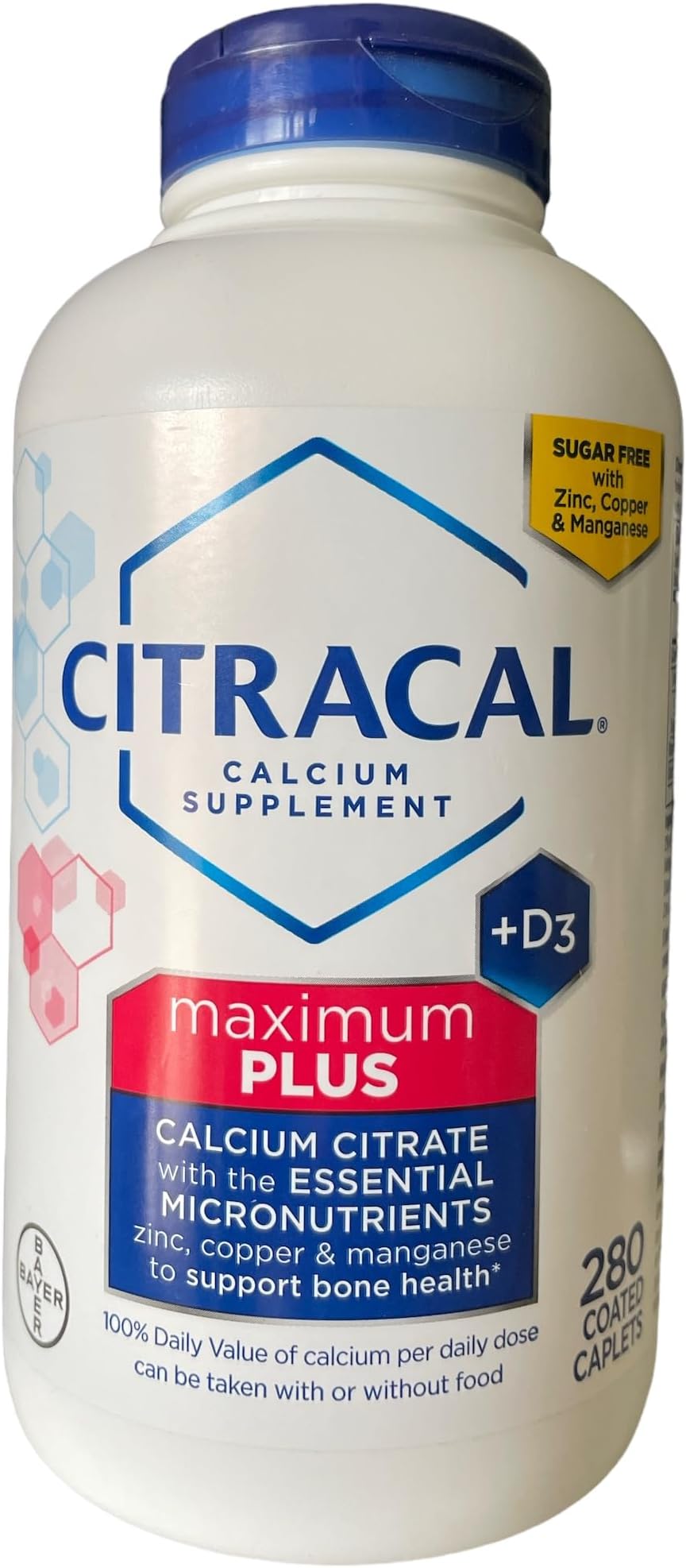 Calcium Citrate Caplets + D3 1Pack (280 ct.)