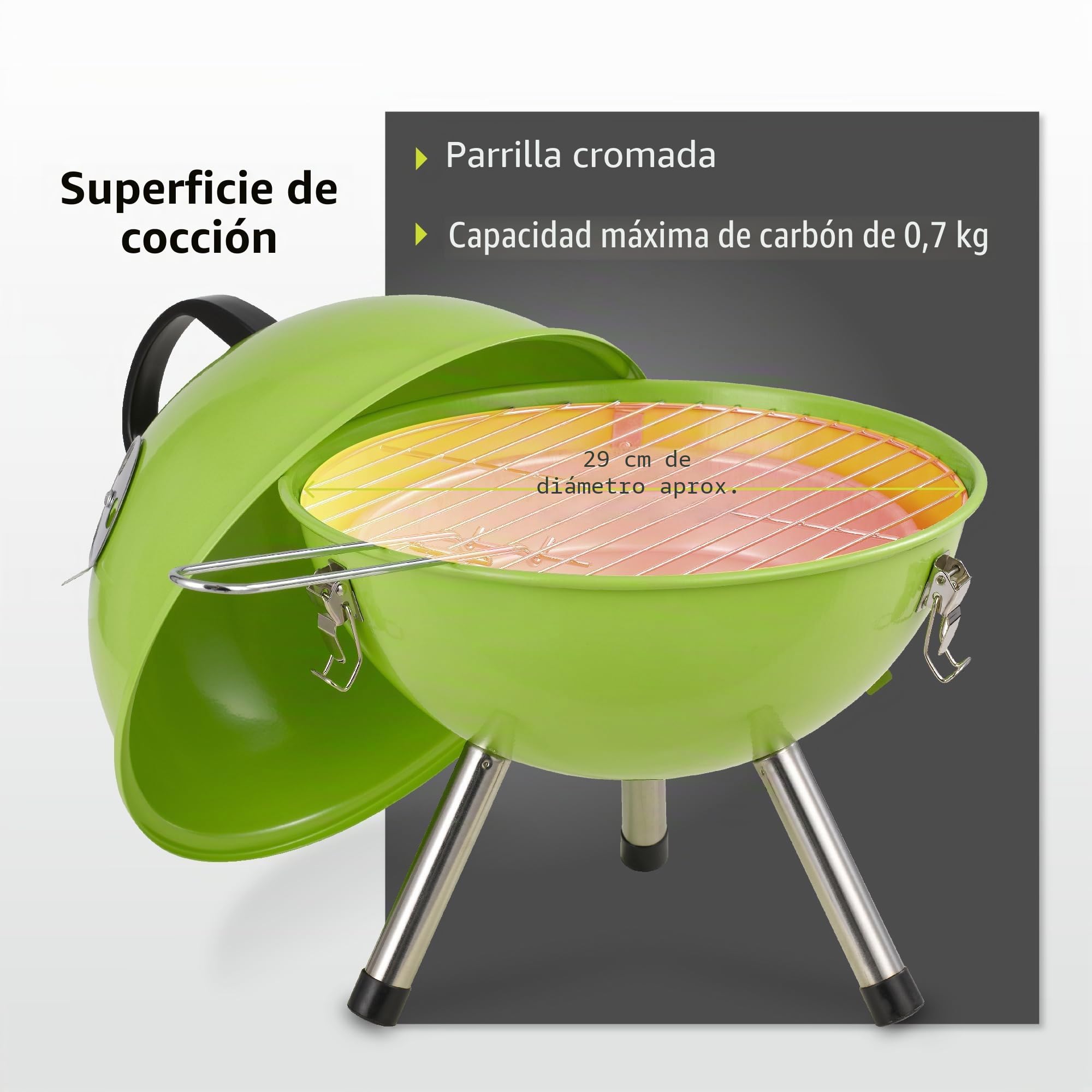 Tepro - Mini Barbacoa, Colores Variados