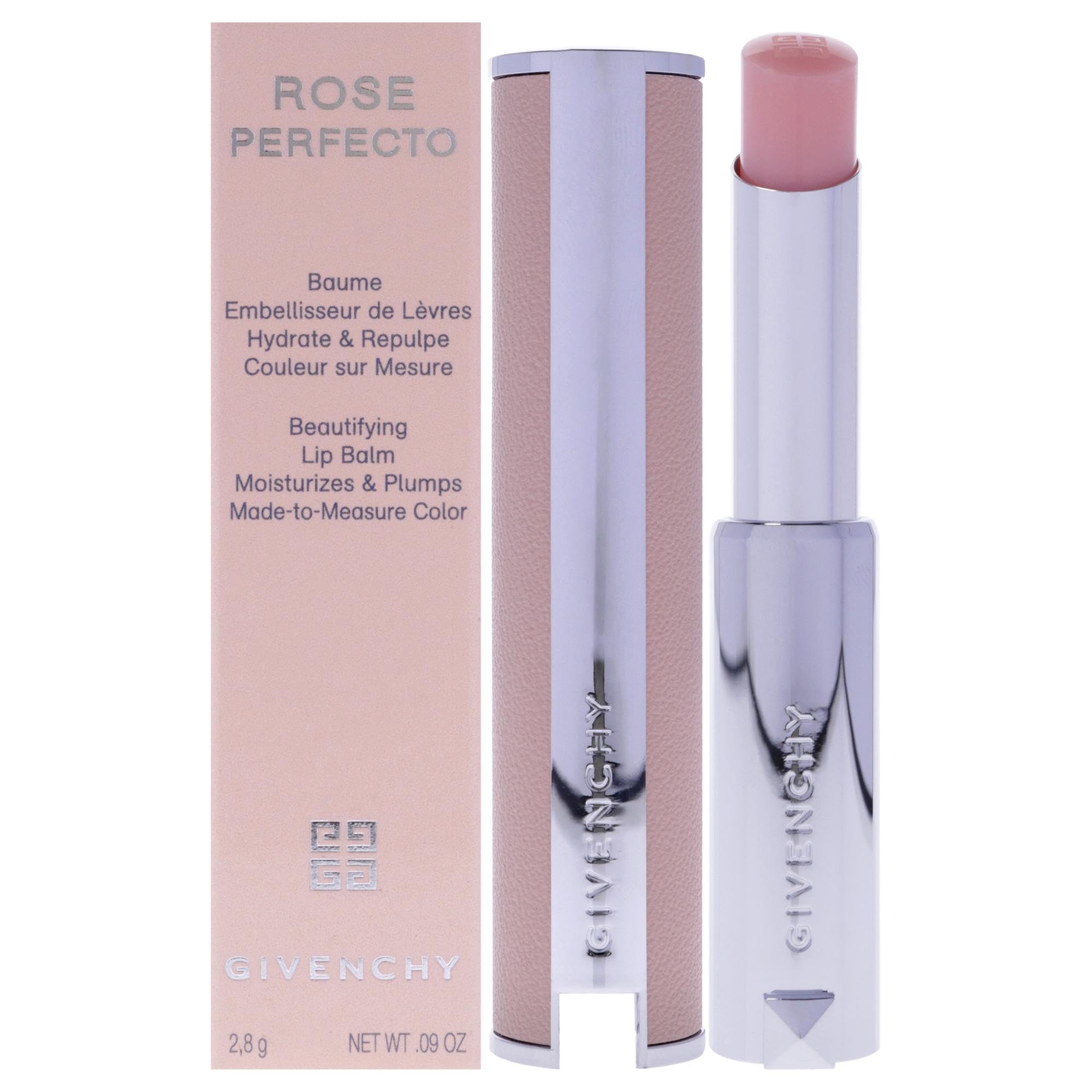 GIVENCHY Le Rose Perfecto - Balsamo per labbra n. 001, colore rosa, irresistibile, 2,8 g
