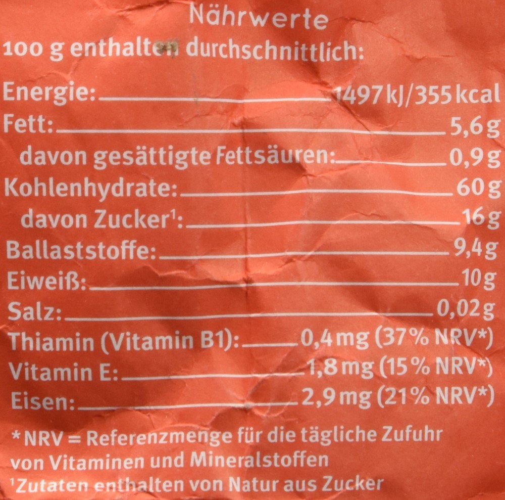 Bauckhof Hafermüsli Früchtetraum Demeter – 4er Pack Ohne Zusätze & Glutenfrei