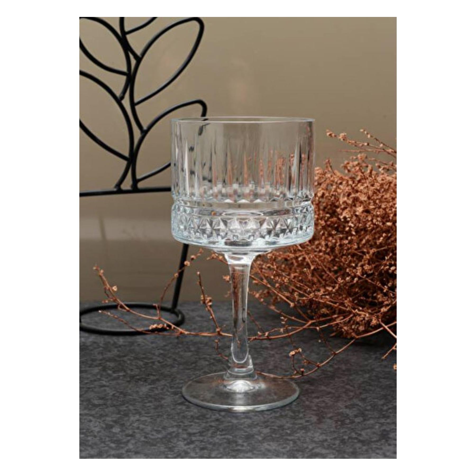 Avastro Glass Goblet, Creative Cocktail Glass Cup, Simple Martini Champagne Glasses Cups, Transparent Special Wine Cups,Bar Tools 400ml Pack of 2 4