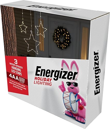 Miniatura 2 de Energizer 3 estrellas colgantes LED de 8 funciones con pilas