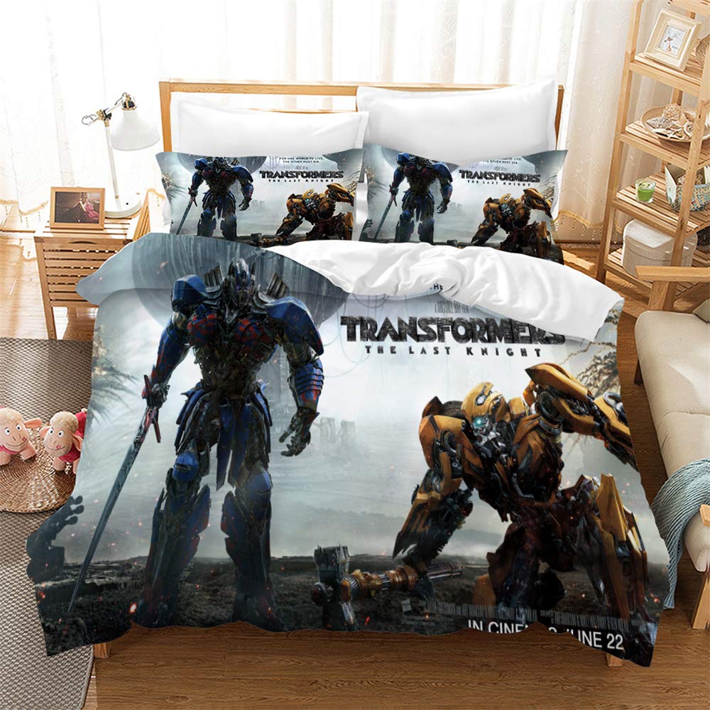 Ste-X Autobot Bumblebee Duvet Cover and 2 Matching Pillowcases, Cotton (200x200cm(Double),Style 11)