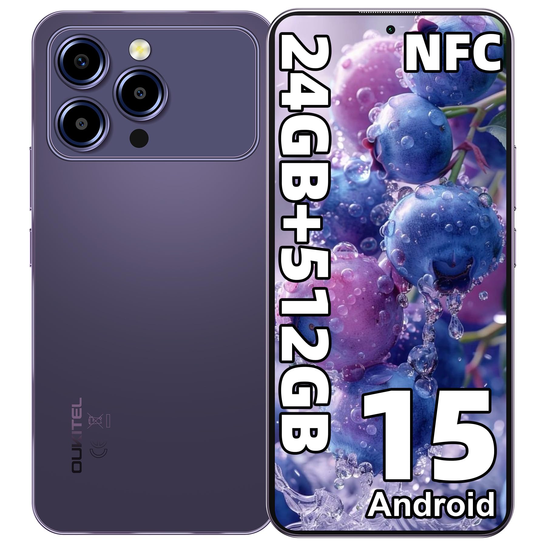 Amazon | OUKITEL P1PRO SIMフリー スマートフォン 本体 24GB+512GB