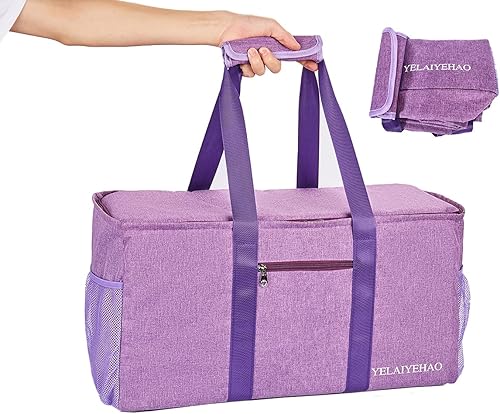 Miniatura 3 de Bolsa de mano grande con tapa, plegable plegable