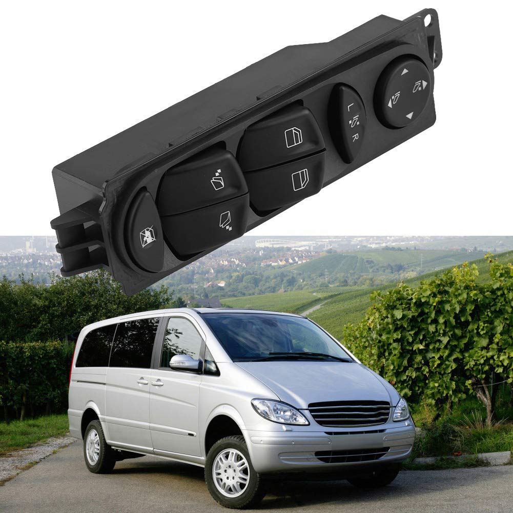 Interruptor regulador de ventana BOROCO Power Master para Mercedes Benz Viano Vito W639 A6395451313