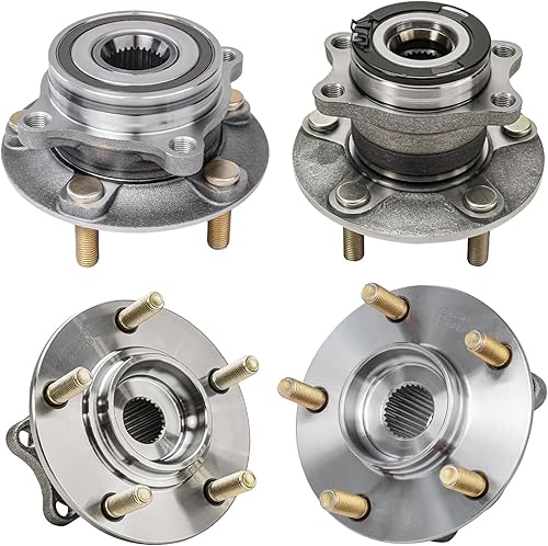 Miniatura 539 de Detroit Axle - Kit de cubos de rodamiento de rueda delantera de 6 piezas para Dodge Dart 2013-2016, Chrysler 200 2015-2017, 2 cojinetes de rueda