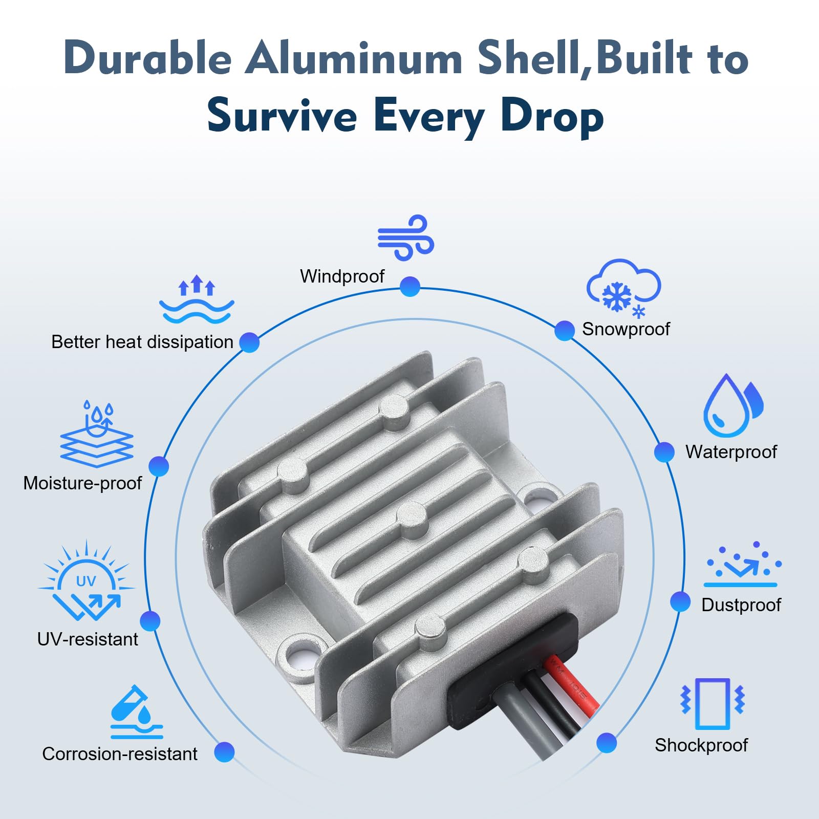 Adaptador Starlink Mini 12/24V a 30V 3.5A Boost con Enchufe Hembra | Convertidor elevador DC-DC para autocaravanas, embarcaciones y sistemas fuera de la red