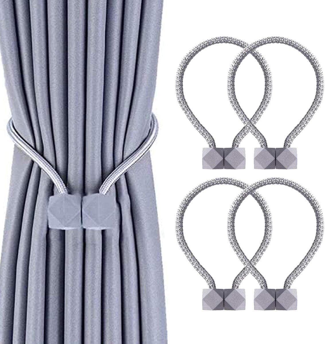 Curtain Tiebacks, 4 Pieces Curtain Tie Backs, Convenient tie backs for