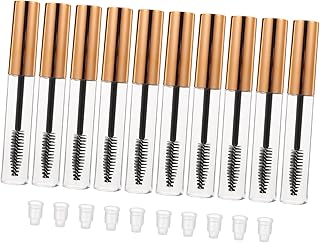 NOLITOY 20 Peças De Rímel Tubo Vazio De Viagem Escovas De Cílios Rímel Descartáveis Soro De Rícino Recarregável Tubo De Rímel Tubo De Rímel De Óleo De Rícino Tubos De Varinha De Cílios