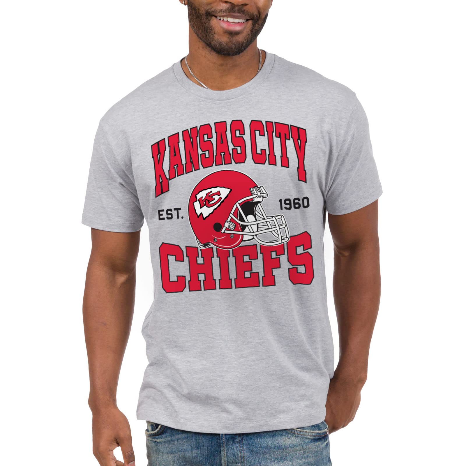 junk food - team helmet - officially licensed short sleeve football fan shirt for men and women