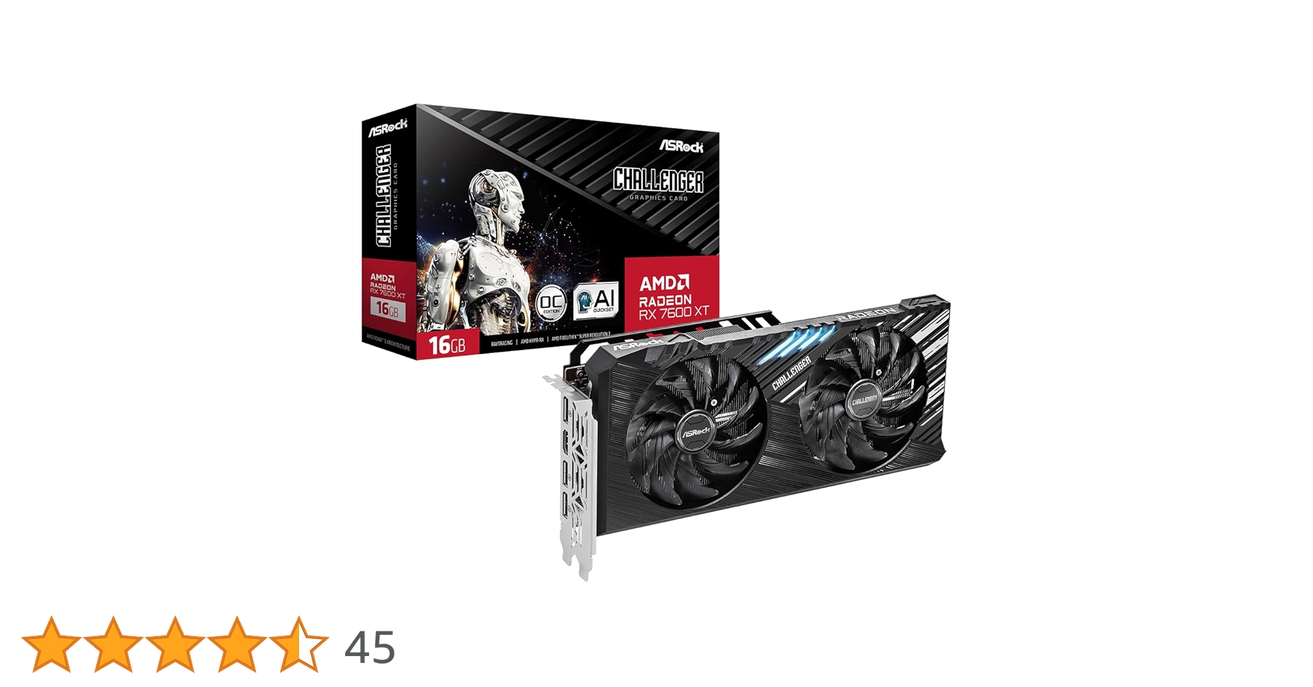 【値下げ】ASRock RX 7600 XT Challenger 16G OC ASRock > AMD Radeon™ RX 7600 XT Challenger 16GB OC